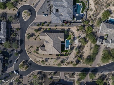 See property video. Stunning 2019 built home set on a spacious on The Boulders Resort Golf Club in Arizona - for sale on GolfHomes.com, golf home, golf lot