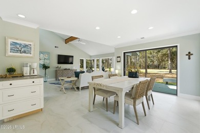 Set on a spacious golf view lot, this beautifully renovated home on Country Club of Hilton Head in South Carolina - for sale on GolfHomes.com, golf home, golf lot