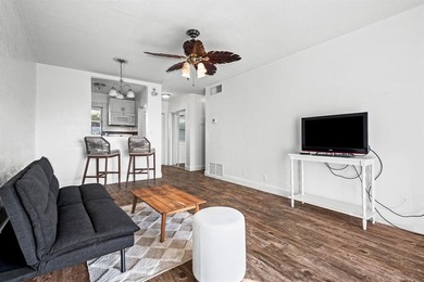 Move-in ready 1/1 condo on golf course in 55+ community. Kitchen on Leisureville Community Association in Florida - for sale on GolfHomes.com, golf home, golf lot