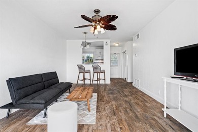 Move-in ready 1/1 condo on golf course in 55+ community. Kitchen on Leisureville Community Association in Florida - for sale on GolfHomes.com, golf home, golf lot