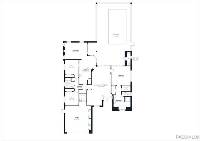 Beautiful Pool Home in Rainbow Springs Country Club Nestled in on Rainbow Springs Golf and Country Club in Florida - for sale on GolfHomes.com, golf home, golf lot