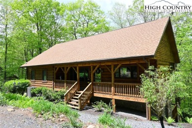 Custom built Rustic Log Home on a quiet wooded lot.  Enjoy this on Mountain Aire Golf Course in North Carolina - for sale on GolfHomes.com, golf home, golf lot