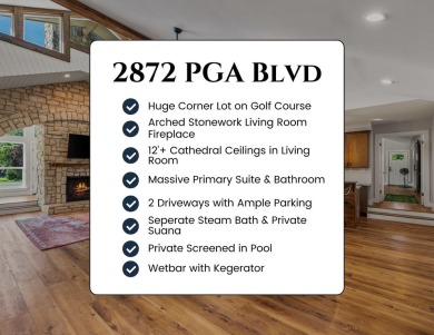 Impeccably renovated home nestled on the 11th Hole of Hidden on The Club At Hidden Creek in Florida - for sale on GolfHomes.com, golf home, golf lot