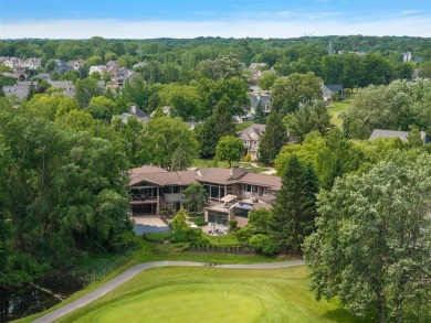 Presenting one of the most architecturally significant homes in on Watermark Country Club in Michigan - for sale on GolfHomes.com, golf home, golf lot