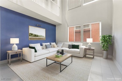 This beautifully renovated two-story home offers five bedrooms on Rhodes Ranch Golf Club in Nevada - for sale on GolfHomes.com, golf home, golf lot