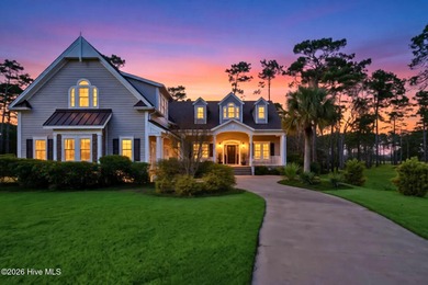 Exquisite Low Country Estate with Tee-to-Hole Golf Course & Pond on Ocean Ridge Plantation in North Carolina - for sale on GolfHomes.com, golf home, golf lot