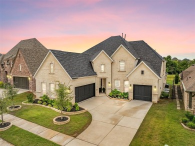 Built in 2021, this stunning 5-bedroom, 4.5-bath white brick on Lantana Golf Club in Texas - for sale on GolfHomes.com, golf home, golf lot