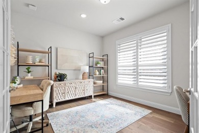 Built in 2021, this stunning 5-bedroom, 4.5-bath white brick on Lantana Golf Club in Texas - for sale on GolfHomes.com, golf home, golf lot