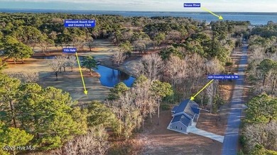 A stunning new construction ranch style home located right on on Minnesott Golf and Country Club in North Carolina - for sale on GolfHomes.com, golf home, golf lot