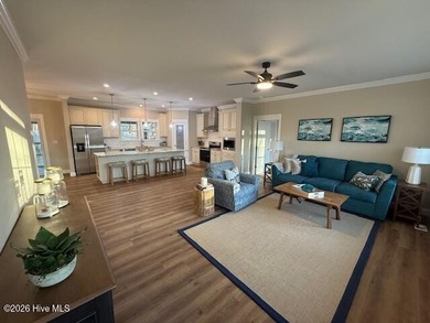 A stunning new construction ranch style home located right on on Minnesott Golf and Country Club in North Carolina - for sale on GolfHomes.com, golf home, golf lot