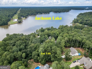 Beautiful lot with seasonal water views of Jackson Lake! on Turtle Cove Golf Course in Georgia - for sale on GolfHomes.com, golf home, golf lot