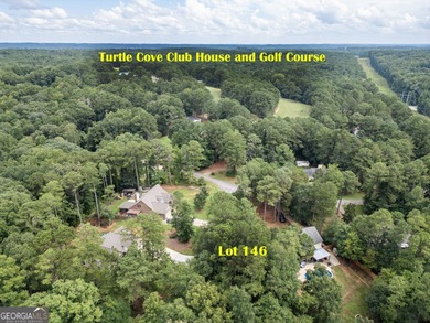Beautiful lot with seasonal water views of Jackson Lake! on Turtle Cove Golf Course in Georgia - for sale on GolfHomes.com, golf home, golf lot