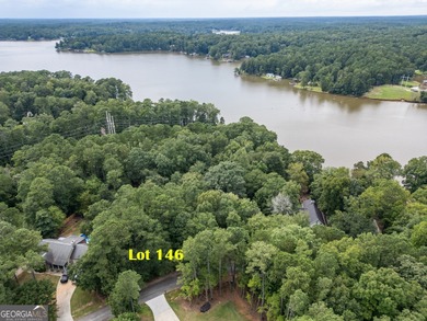 Beautiful lot with seasonal water views of Jackson Lake! on Turtle Cove Golf Course in Georgia - for sale on GolfHomes.com, golf home, golf lot