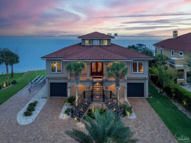 This stunning ICF waterfront home, featuring 135 feet on the on Tiger Point Golf and Country Club in Florida - for sale on GolfHomes.com, golf home, golf lot