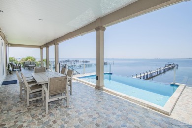 This stunning ICF waterfront home, featuring 135 feet on the on Tiger Point Golf and Country Club in Florida - for sale on GolfHomes.com, golf home, golf lot