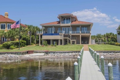 This stunning ICF waterfront home, featuring 135 feet on the on Tiger Point Golf and Country Club in Florida - for sale on GolfHomes.com, golf home, golf lot