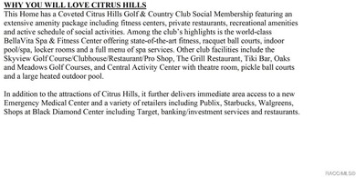 Welcome home to luxury living in Citrus Hills! This impeccably on Citrus Hills Golf Club in Florida - for sale on GolfHomes.com, golf home, golf lot