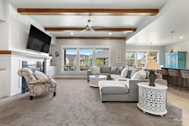 Modern farmhouse charm meets luxury living in the highly on Eagle Legacy Golf Course in Idaho - for sale on GolfHomes.com, golf home, golf lot