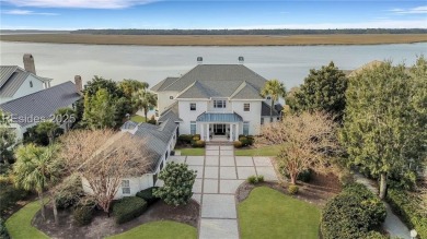 This exclusive property, nestled on one of only 32 deep-water on Colleton River Plantation Club in South Carolina - for sale on GolfHomes.com, golf home, golf lot