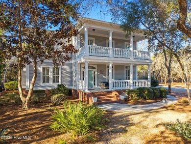 Elegant Charleston-style custom home located in an amenity-rich on Lockwood Folly Country Club in North Carolina - for sale on GolfHomes.com, golf home, golf lot