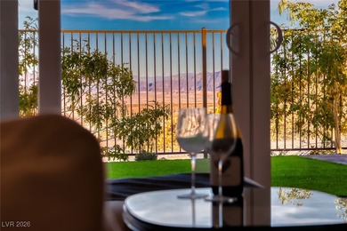 Perched along the side of a dramatic cliff with no rear on Reflection Bay Golf Club in Nevada - for sale on GolfHomes.com, golf home, golf lot