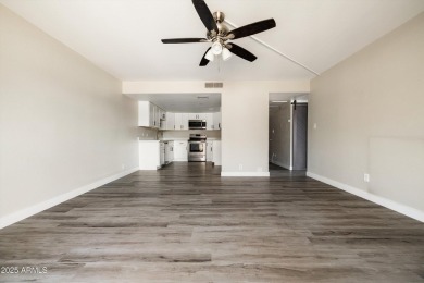 Beautifully updated 2-bedroom, 1-bath ground floor corner unit on Scottsdale Shadows in Arizona - for sale on GolfHomes.com, golf home, golf lot