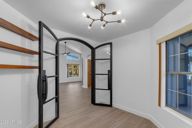 This beautiful home blends modern upgrades with resort-style on Tuscany Falls At Pebble Creek in Arizona - for sale on GolfHomes.com, golf home, golf lot