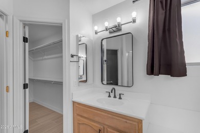 This beautiful home blends modern upgrades with resort-style on Tuscany Falls At Pebble Creek in Arizona - for sale on GolfHomes.com, golf home, golf lot