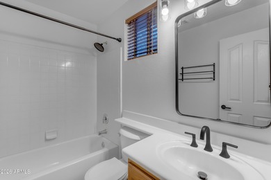 This beautiful home blends modern upgrades with resort-style on Tuscany Falls At Pebble Creek in Arizona - for sale on GolfHomes.com, golf home, golf lot