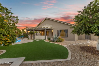 This beautiful home blends modern upgrades with resort-style on Tuscany Falls At Pebble Creek in Arizona - for sale on GolfHomes.com, golf home, golf lot