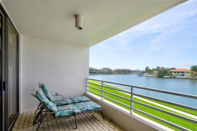 Enjoy year round sunsets from your large west facing balcony on Pasadena Yacht and Country Club in Florida - for sale on GolfHomes.com, golf home, golf lot
