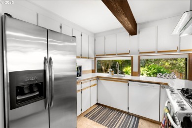 This unique custom mid-mod styled one level home backs to the on Rock Creek Country Club in Oregon - for sale on GolfHomes.com, golf home, golf lot