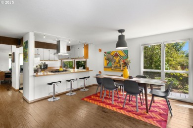 This unique custom mid-mod styled one level home backs to the on Rock Creek Country Club in Oregon - for sale on GolfHomes.com, golf home, golf lot