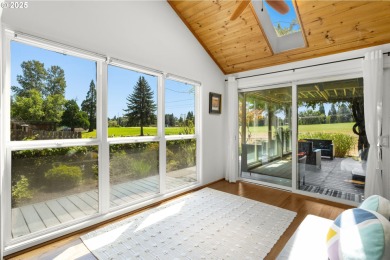 This unique custom mid-mod styled one level home backs to the on Rock Creek Country Club in Oregon - for sale on GolfHomes.com, golf home, golf lot