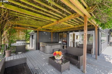 This unique custom mid-mod styled one level home backs to the on Rock Creek Country Club in Oregon - for sale on GolfHomes.com, golf home, golf lot