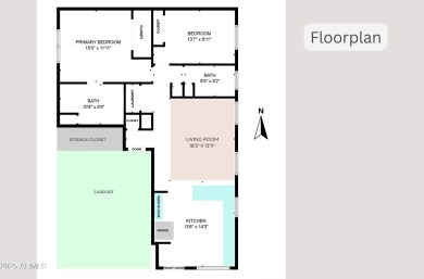 Lot Rent is PAID through Feb 2026!!  Immaculate, 2019 Cavco home on Viewpoint Golf Resort in Arizona - for sale on GolfHomes.com, golf home, golf lot