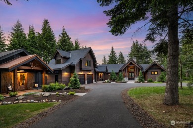 Feel the calming presence of this luxury home on the 13th tee of on Suncadia Resort in Washington - for sale on GolfHomes.com, golf home, golf lot