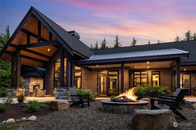 Feel the calming presence of this luxury home on the 13th tee of on Suncadia Resort in Washington - for sale on GolfHomes.com, golf home, golf lot