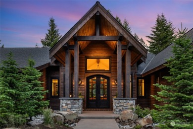 Feel the calming presence of this luxury home on the 13th tee of on Suncadia Resort in Washington - for sale on GolfHomes.com, golf home, golf lot