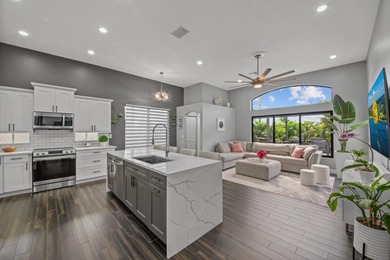 Welcome to a masterfully reimagined residence in the prestigious on Winston Trails Golf Course in Florida - for sale on GolfHomes.com, golf home, golf lot