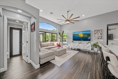 Welcome to a masterfully reimagined residence in the prestigious on Winston Trails Golf Course in Florida - for sale on GolfHomes.com, golf home, golf lot