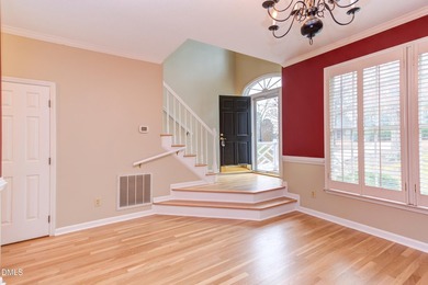 Brick-front home overlooking the 18th tee at Hedingham Golf Club on Hedingham Golf and Athletic Club in North Carolina - for sale on GolfHomes.com, golf home, golf lot