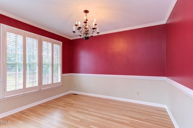 Brick-front home overlooking the 18th tee at Hedingham Golf Club on Hedingham Golf and Athletic Club in North Carolina - for sale on GolfHomes.com, golf home, golf lot