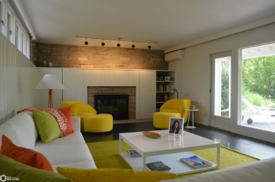 Luxuriously renovated mid-century modern home, open floor plan on Ottumwa Country Club in Iowa - for sale on GolfHomes.com, golf home, golf lot