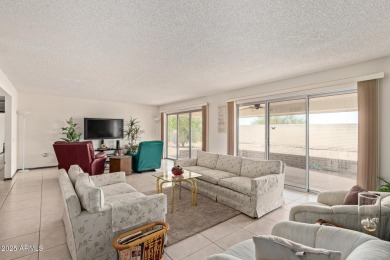 The epitome of comfort nestled within a serene 55+ adult on Stardust Golf Course in Arizona - for sale on GolfHomes.com, golf home, golf lot