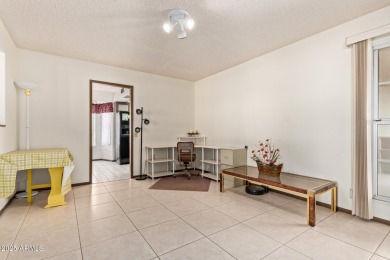 The epitome of comfort nestled within a serene 55+ adult on Stardust Golf Course in Arizona - for sale on GolfHomes.com, golf home, golf lot