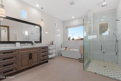 This distinguished Desert Mountain contemporary desert residence on Desert Mountain Golf Club - Renegade Course in Arizona - for sale on GolfHomes.com, golf home, golf lot