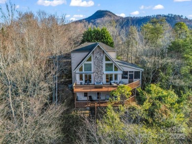 180-degree year-round panoramic mountain views from this on Rumbling Bald Resort on Lake Lure in North Carolina - for sale on GolfHomes.com, golf home, golf lot