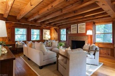 This charming, custom-built, post & beam home is quietly nestled on Sedgefield Golf Course in North Carolina - for sale on GolfHomes.com, golf home, golf lot