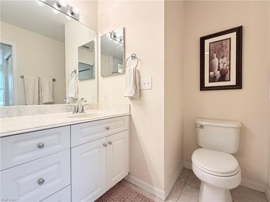 Hard-to-find FIRST-FLOOR 2BR + DEN / 2BA Veranda with garage in on Naples Heritage Golf and Country Club in Florida - for sale on GolfHomes.com, golf home, golf lot